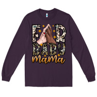 Plum Fur Baby Mama Long Sleeve Tee - CowhideDigitalArt