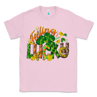 Bubblegum Pink Feeling lucky St. Patrick's Day Classic Tee - CowGirlArtShop