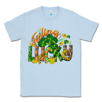 Dusty Blue Feeling lucky St. Patrick's Day Classic Tee - CowGirlArtShop