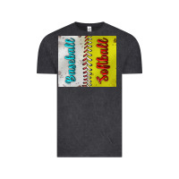 Vintage Black Baseball And Softball Tumbler Vintage Tee - BundleAndBundleShop