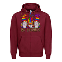 Burgundy love gnomes no bounds Zipper Hoodie - JahusDesignShop