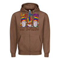 Chestnut love gnomes no bounds Zipper Hoodie - JahusDesignShop