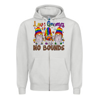 Dove Grey love gnomes no bounds Zipper Hoodie - JahusDesignShop