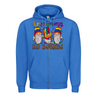 True Royal love gnomes no bounds Zipper Hoodie - JahusDesignShop
