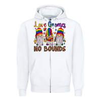 White love gnomes no bounds Zipper Hoodie - JahusDesignShop
