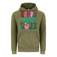 Vintage Olive Happy Easter Vintage Hoodie - CowhideDigitalArt