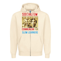 Sandshell socialism Zipper Hoodie - DesigneFamous