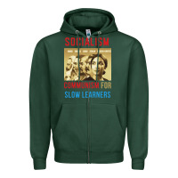 Sports Green socialism Zipper Hoodie - DesigneFamous