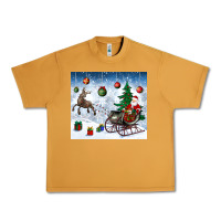 Peanut Butter christmas santa deer and presents Urban Heavy Tee - BundleAndBundleShop