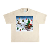 Sandshell christmas santa deer and presents Urban Heavy Tee - BundleAndBundleShop
