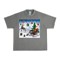Tornado christmas santa deer and presents Urban Heavy Tee - BundleAndBundleShop