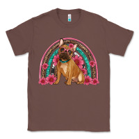 Chestnut french bulldog floral rainbow Classic Tee - Artiststas