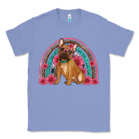 Colony Blue french bulldog floral rainbow Classic Tee - Artiststas