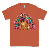 Copper french bulldog floral rainbow Classic Tee - Artiststas