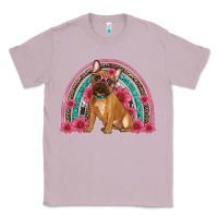 Lilac french bulldog floral rainbow Classic Tee - Artiststas