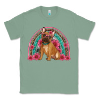 Sage french bulldog floral rainbow Classic Tee - Artiststas