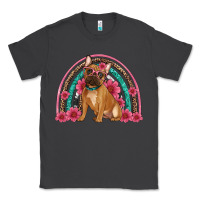 Smoke french bulldog floral rainbow Classic Tee - Artiststas