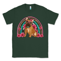 Sports Green french bulldog floral rainbow Classic Tee - Artiststas