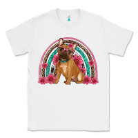 White french bulldog floral rainbow Classic Tee - Artiststas