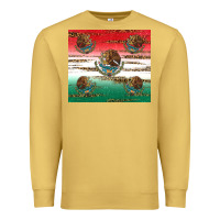 Antique Gold Mexican Flag Premium Sweatshirt - RanaPortraitStore