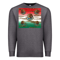 Charcoal Heather Mexican Flag Premium Sweatshirt - RanaPortraitStore