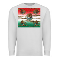 Dove Grey Mexican Flag Premium Sweatshirt - RanaPortraitStore