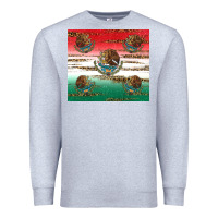 Heather Grey Mexican Flag Premium Sweatshirt - RanaPortraitStore