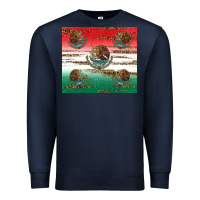 Navy Mexican Flag Premium Sweatshirt - RanaPortraitStore