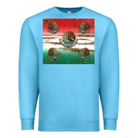 Ocean Blue Mexican Flag Premium Sweatshirt - RanaPortraitStore