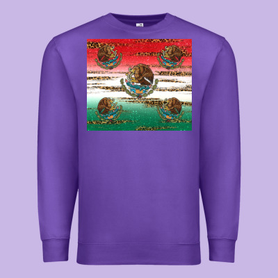 Mexican Flag Premium Sweatshirt Designed By Ranaportraitstore