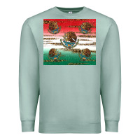 Seafoam Mexican Flag Premium Sweatshirt - RanaPortraitStore