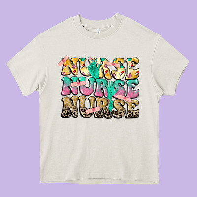 Nurse Nurse Nurse Heavy Core Tee Designed By Cowgirlartshop