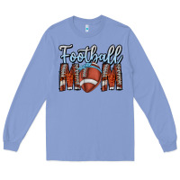 Colony Blue Football Mom Long Sleeve Tee - CowhideDigitalArt