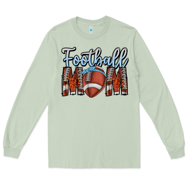 Football Mom Long Sleeve Tee by CowhideDigitalArt | Teevron