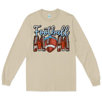 Mushroom Football Mom Long Sleeve Tee - CowhideDigitalArt