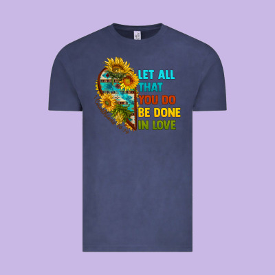 Let All That You Do Be Done In Love Vintage Tee Designed By Bundleandbundleshop