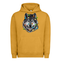 Pigment Peanut Butter Christmas with wolf Urban Hoodie - RanaPortraitStore