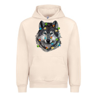 Sandshell Christmas with wolf Urban Hoodie - RanaPortraitStore