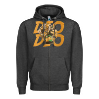 Charcoal Heather jojo bizarre Zipper Hoodie - DesigneFamous