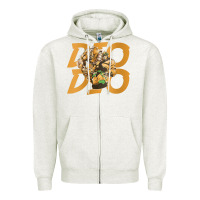 Oatmeal Heather jojo bizarre Zipper Hoodie - DesigneFamous