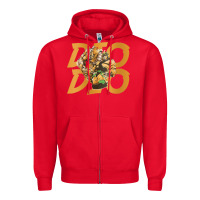 Red jojo bizarre Zipper Hoodie - DesigneFamous