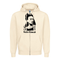 Sandshell frida kahlo Zipper Hoodie - DesigneFamous