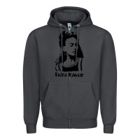Smoke frida kahlo Zipper Hoodie - DesigneFamous