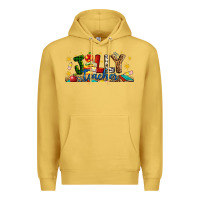 Antique Gold Christmas Jolly Teacher Premium Hoodie - Artiststas