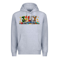 Heather Grey Christmas Jolly Teacher Premium Hoodie - Artiststas
