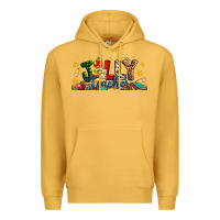 Mustard Christmas Jolly Teacher Premium Hoodie - Artiststas