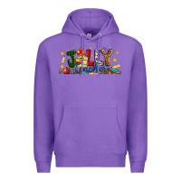 Purple Christmas Jolly Teacher Premium Hoodie - Artiststas