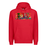 Red Christmas Jolly Teacher Premium Hoodie - Artiststas