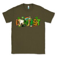 Army Green St. Patrick's Day Dentist Classic Tee - CowGirlArtShop