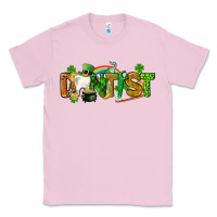 Bubblegum Pink St. Patrick's Day Dentist Classic Tee - CowGirlArtShop